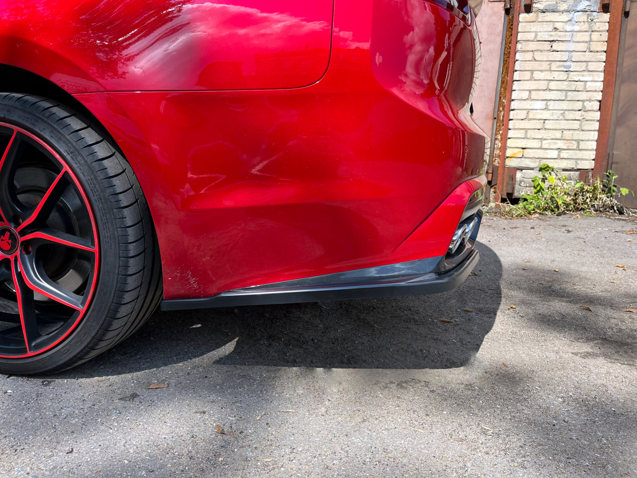 картинка Сплиттеры заднего бампера KIA Stinger 1 vonard customs 