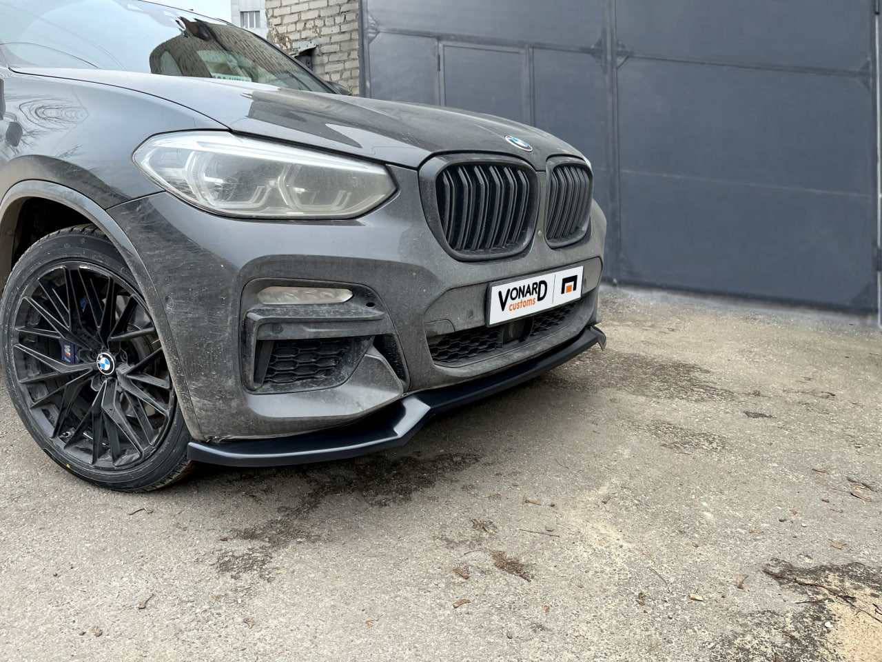 картинка Сплиттер переднего бампера BMW X3 G01 / X4 G02 M-Pack V2 vonard customs 