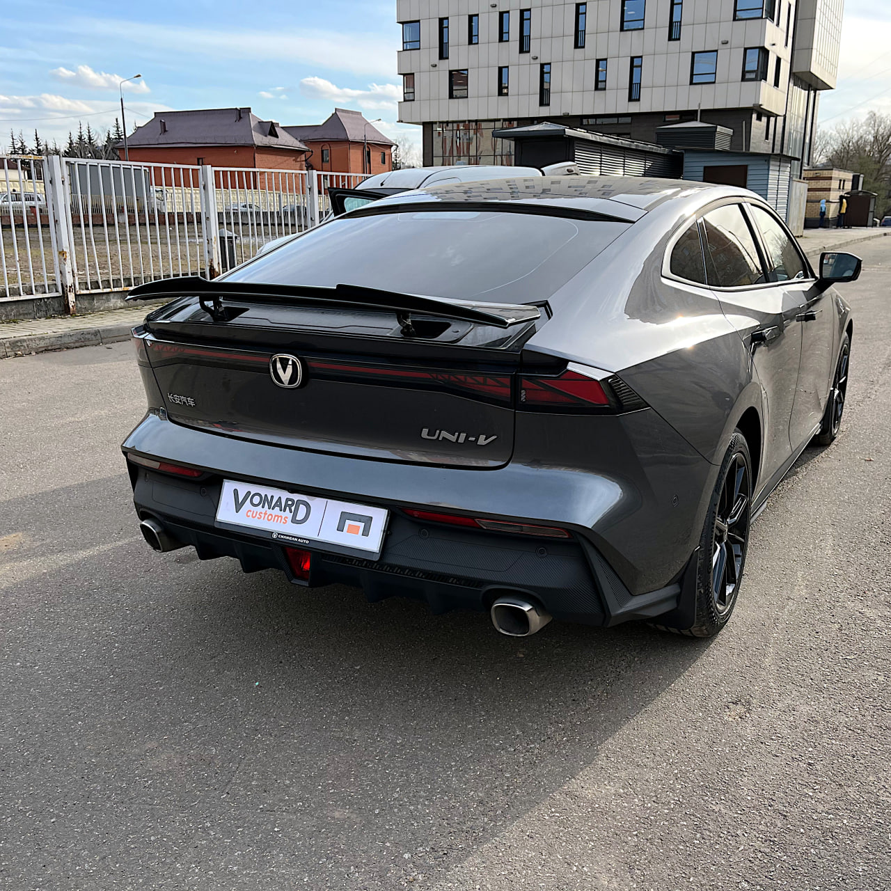 картинка Спойлер лезвие крышки багажника Changan UNI-V V2 vonard customs 