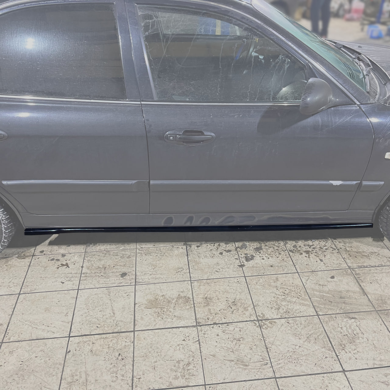 картинка Лезвия под пороги Hyundai Sonata 4 EF рест. vonard customs 