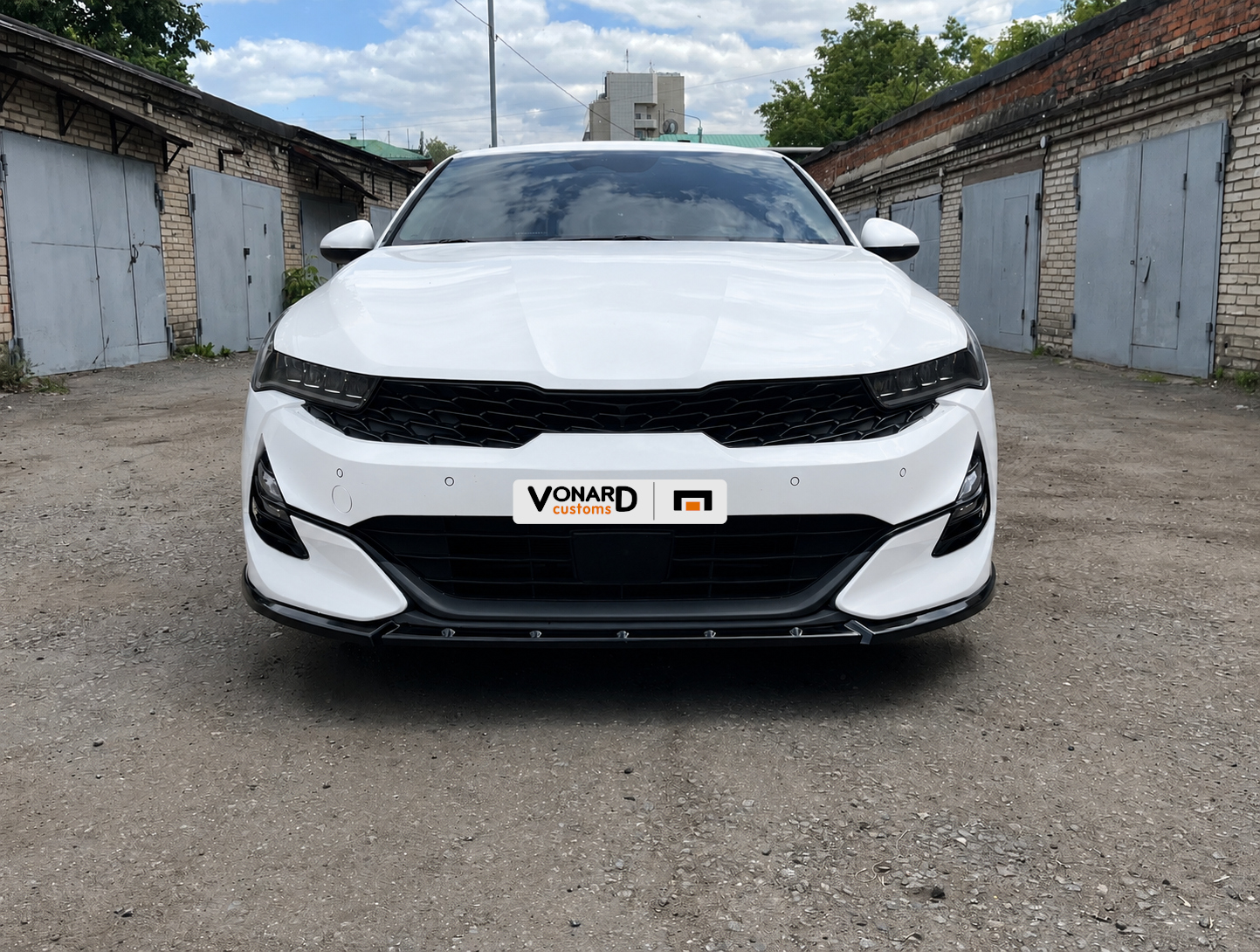 картинка Сплиттер переднего бампера KIA K5 3 GT-line - под покраску vonard customs 