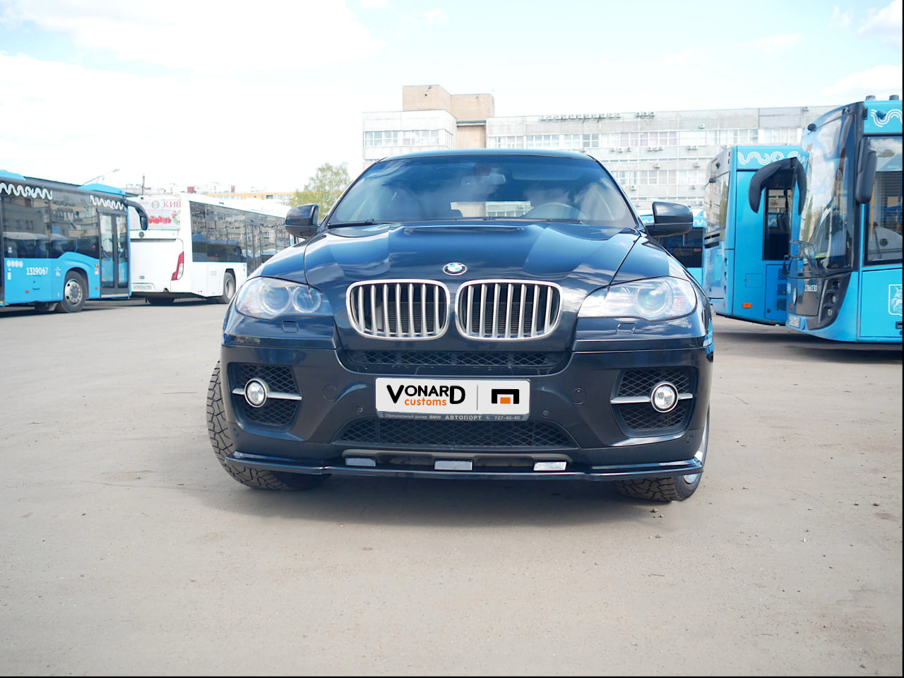 картинка Сплиттер переднего бампера BMW X6 E71 - под покраску vonard customs 