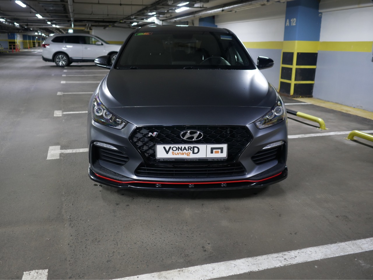 картинка Сплиттер переднего бампера Hyundai I30N vonard customs 