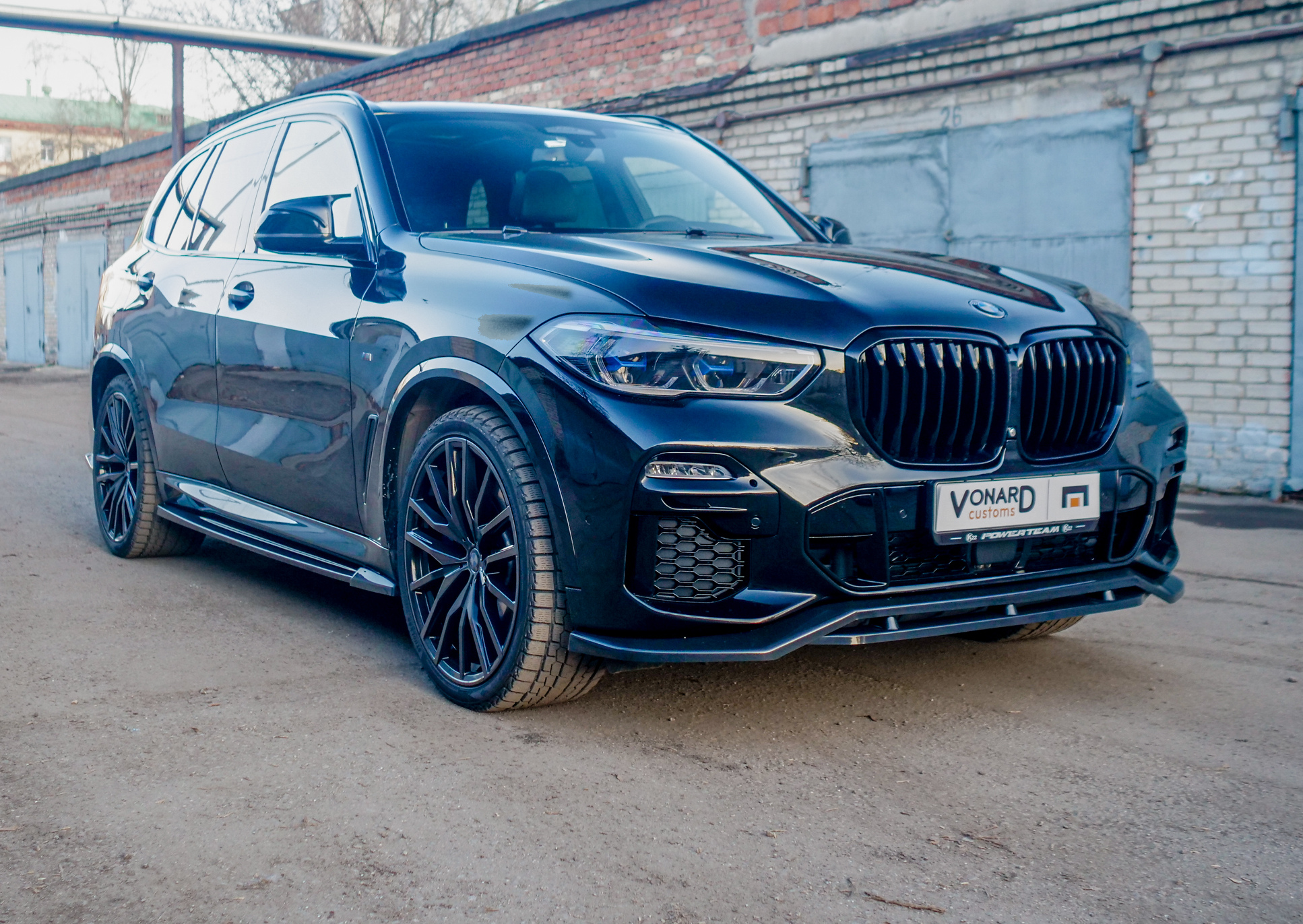 картинка Сплиттер переднего бампера BMW X5 G05 M-Pack (ver. 2) vonard customs 