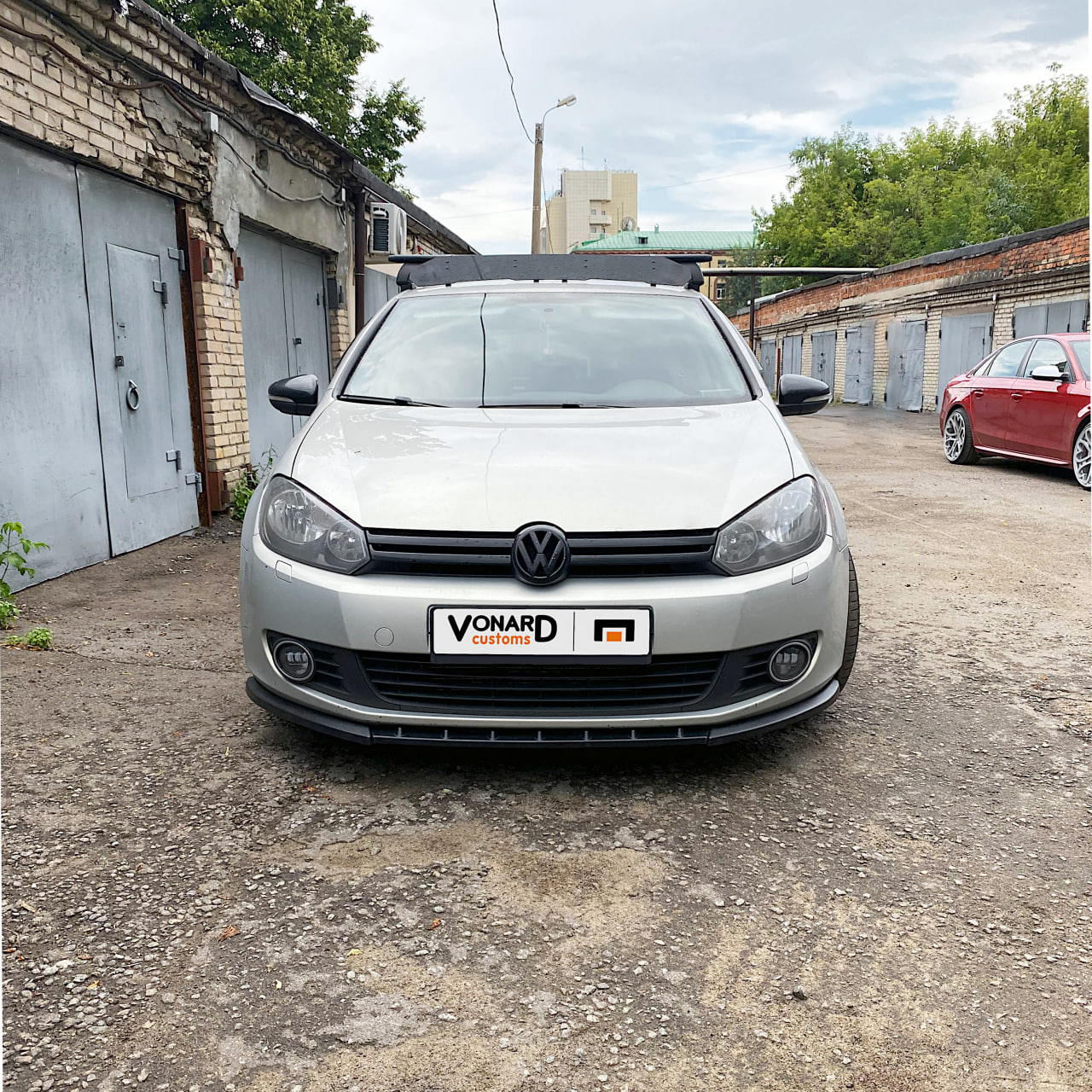 картинка Сплиттер переднего бампера VW Golf 6 - под покраску vonard customs 