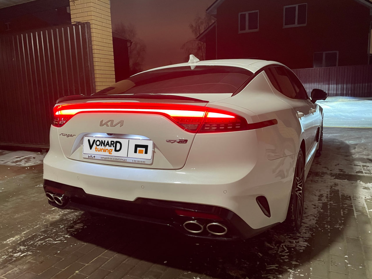 картинка Спойлер лезвие крышки багажника KIA Stinger 1 - под покраску vonard customs 