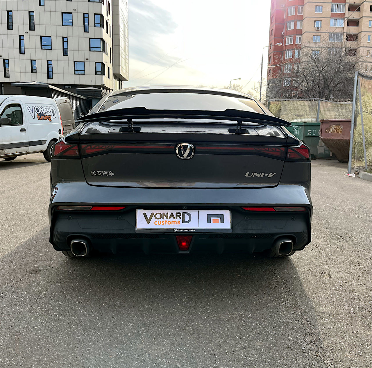 картинка Спойлер лезвие крышки багажника Changan UNI-V V2 vonard customs 