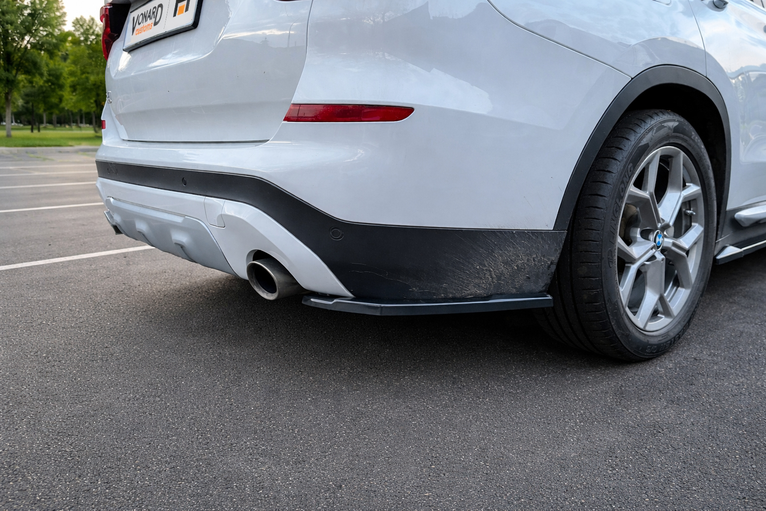 картинка Сплиттеры заднего бампера BMW X3 G01 - черный металлик vonard customs 