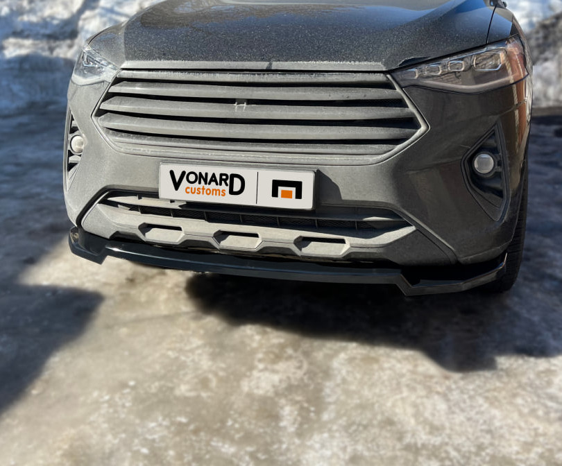 картинка Сплиттер переднего бампера Haval F7 / F7x V2 - под покраску vonard customs 