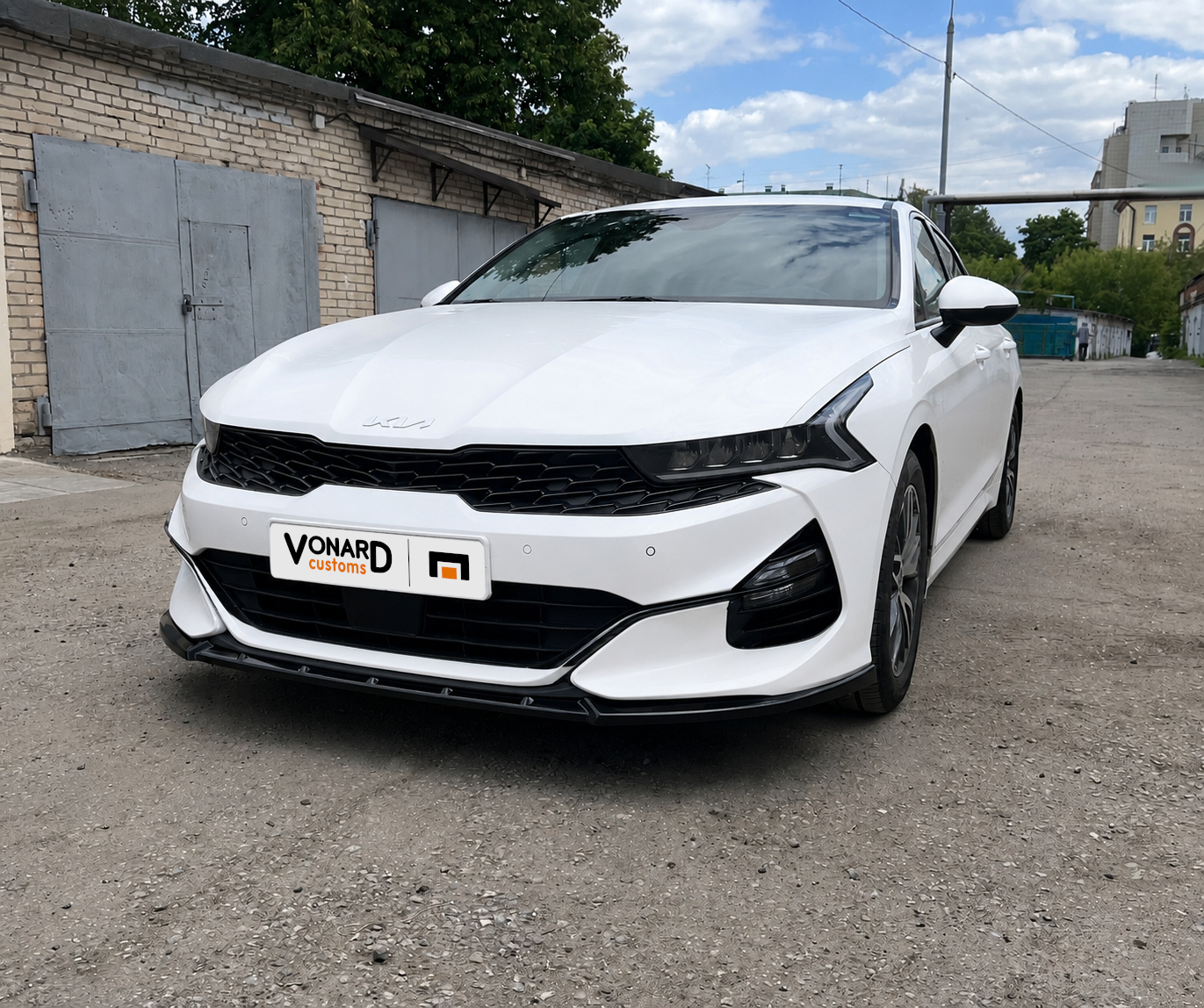 картинка Сплиттер переднего бампера KIA K5 3 GT-line - под покраску vonard customs 