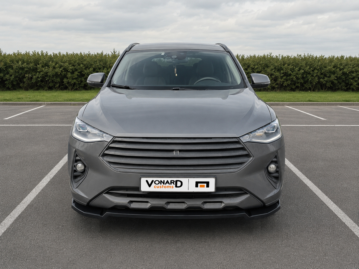 картинка Сплиттер переднего бампера Haval F7 / F7x V2 - под покраску vonard customs 