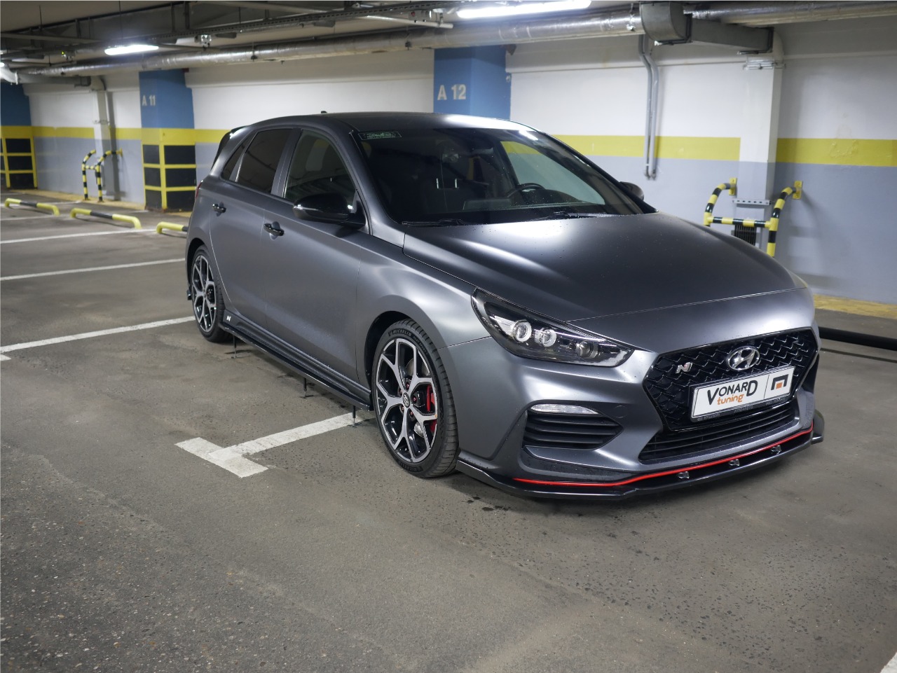картинка Сплиттер переднего бампера Hyundai I30N vonard customs 
