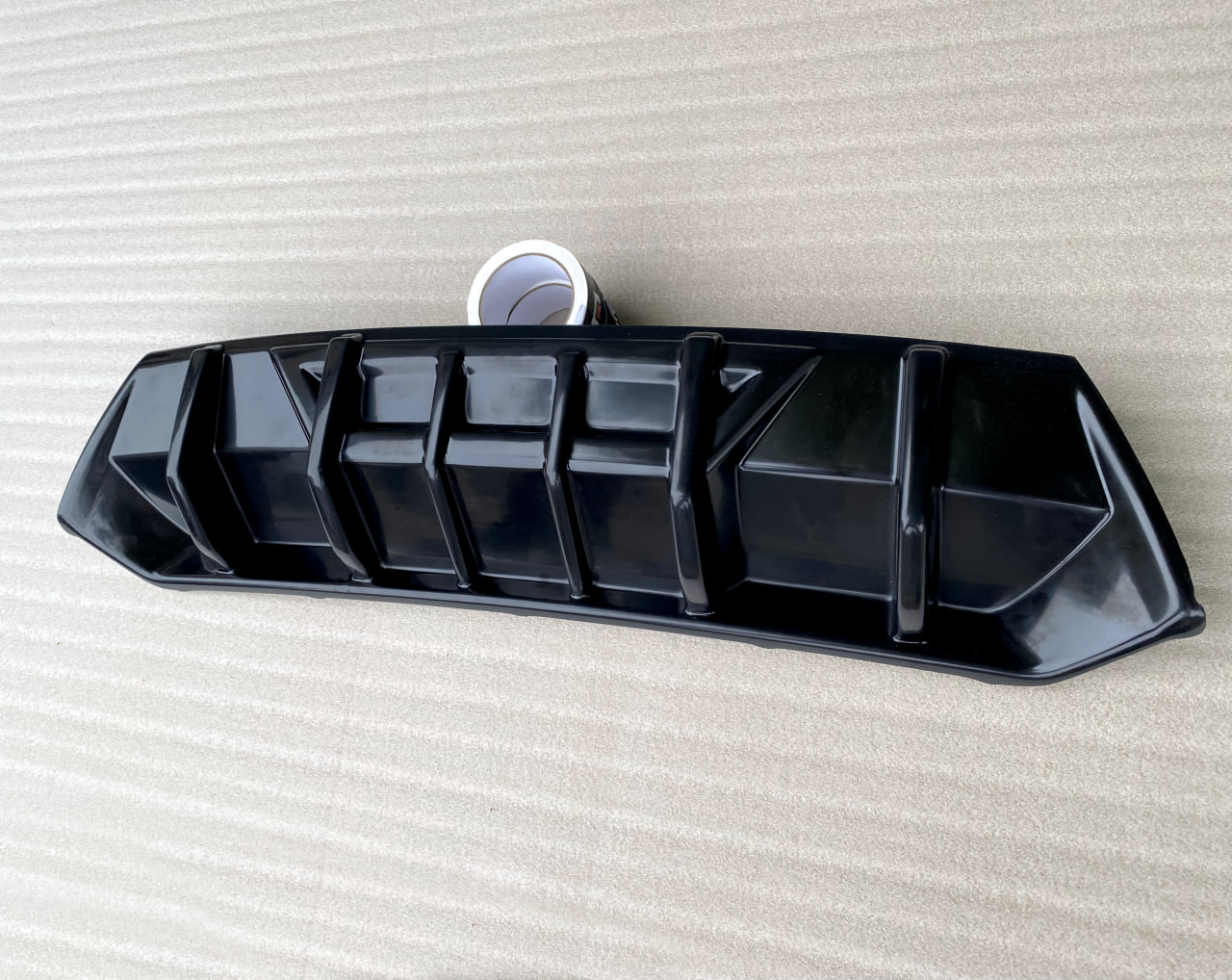 картинка Диффузор вставка заднего бампера Skoda Octavia 3 A7 RS (ver. 1) - под покраску vonard customs 