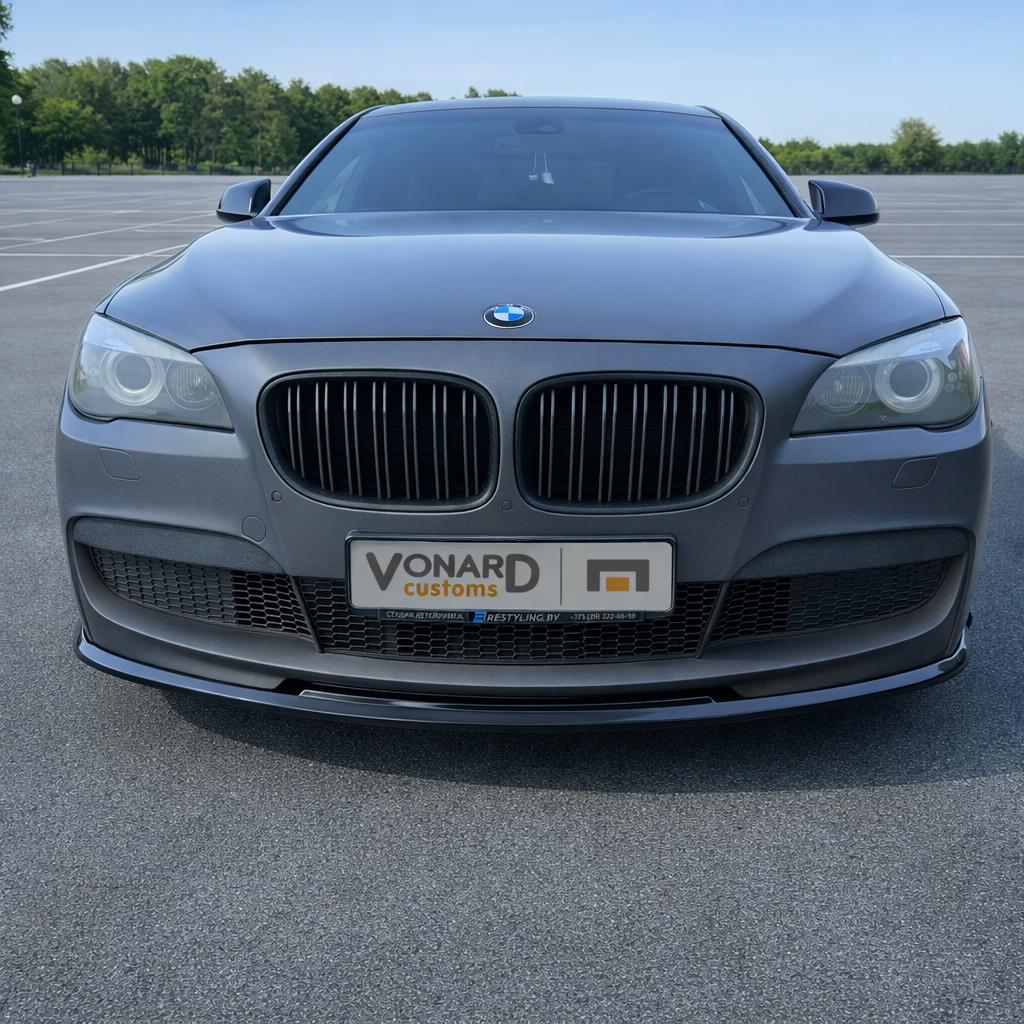 картинка Сплиттер переднего бампера BMW 7 F01 F02 M-Pack v2 - под покраску vonard customs 