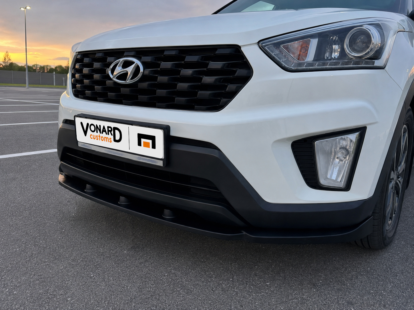картинка Сплиттер переднего бампера Hyundai Creta 1 vonard customs 