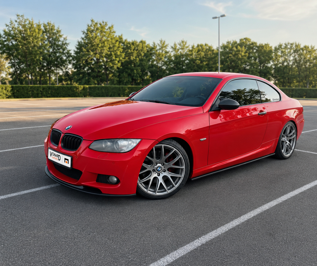 картинка Сплиттер переднего бампера BMW 3 E92 E93 M-pack V2 vonard customs 