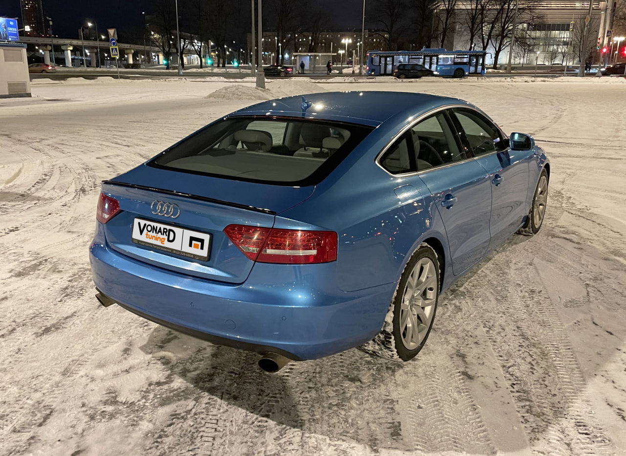 картинка Спойлер лезвие крышки багажника Audi A5 B8 Sportback vonard customs 