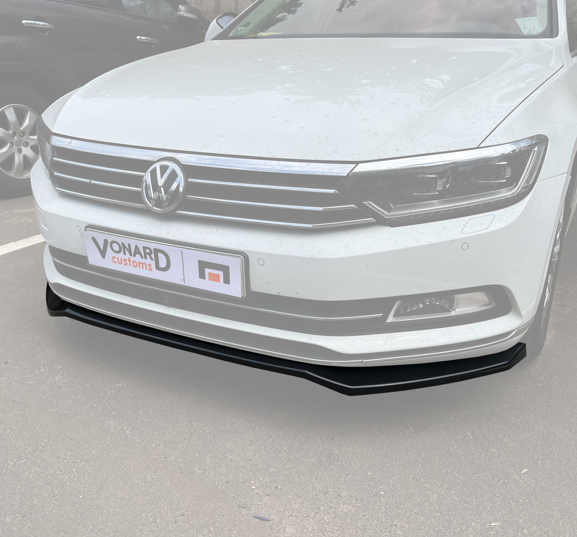 картинка Сплиттер переднего бампера VW Passat B8 (ver. 2) vonard customs 