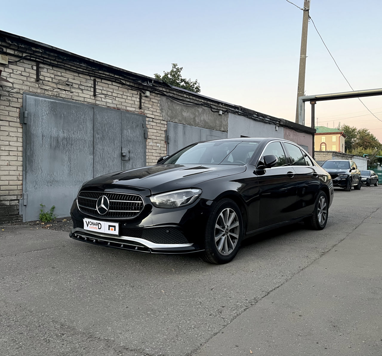 картинка Сплиттер переднего бампера Mercedes E W213 стандарт рест. - под покраску vonard customs 