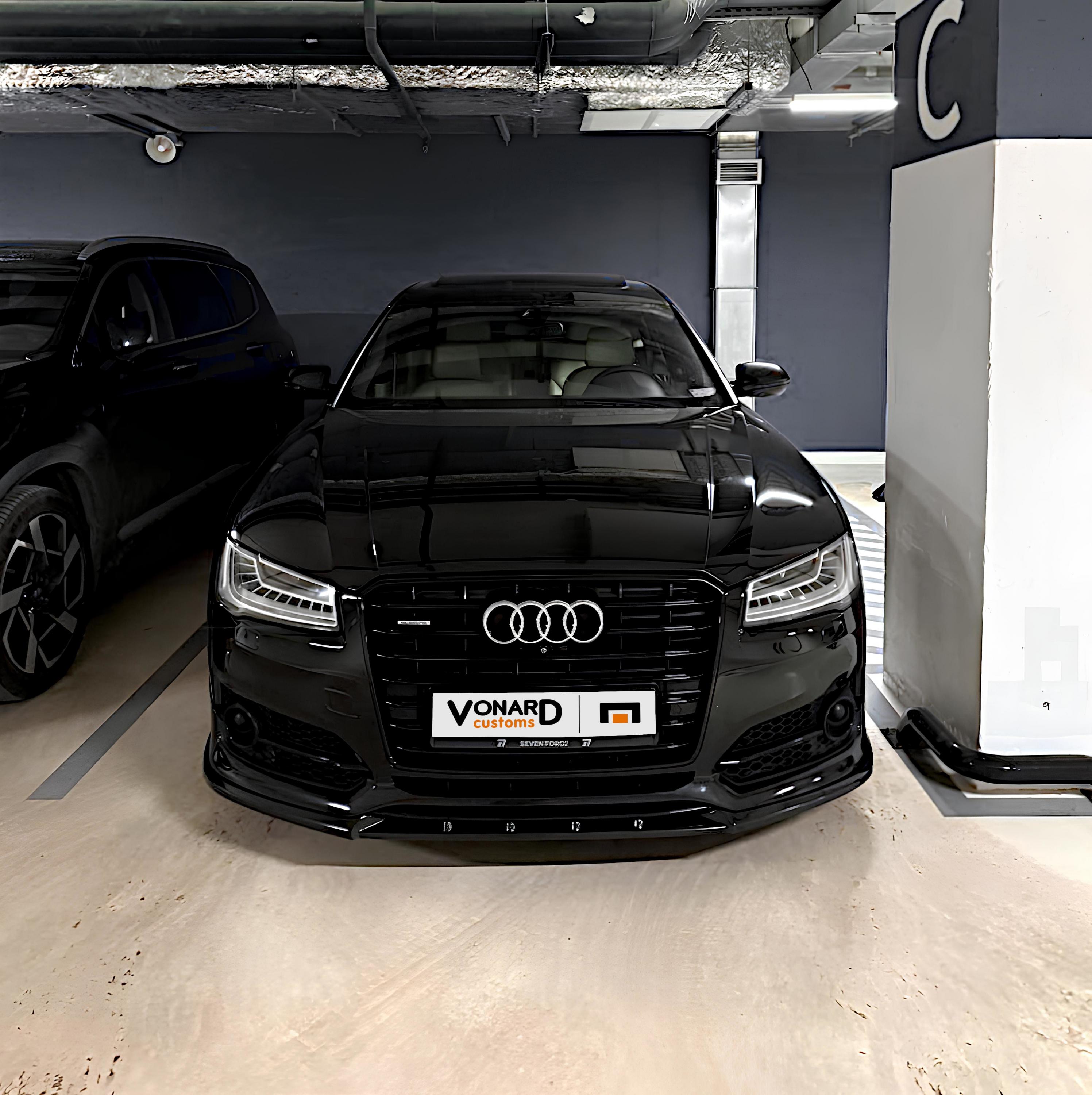 картинка Сплиттер переднего бампера Audi S8 D4 рест. - под покраску vonard customs 