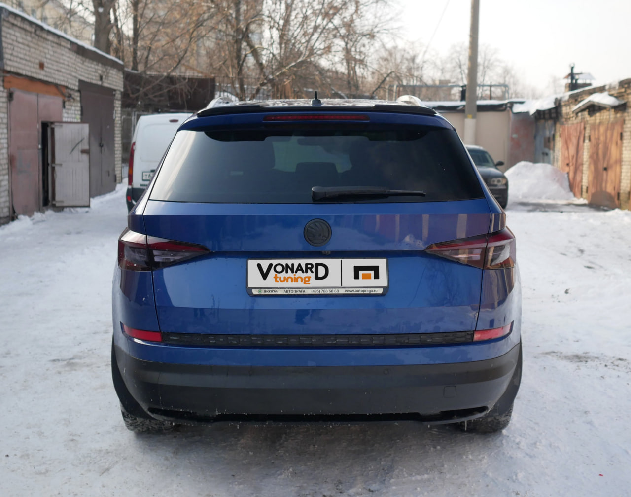 картинка Спойлер лезвие крышки багажника Skoda Kodiaq 1 (короткий) - под покраску vonard customs 