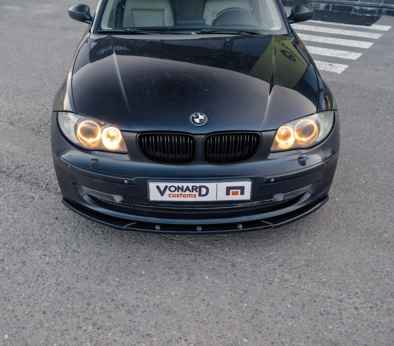 картинка Сплиттер переднего бампера BMW 1 E87 E81 рест. V2 vonard customs 