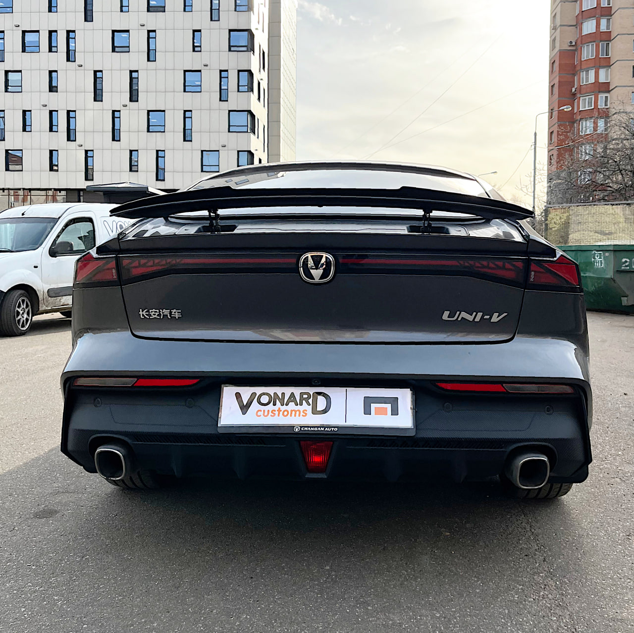 картинка Спойлер лезвие крышки багажника Changan UNI-V (узкий) vonard customs 
