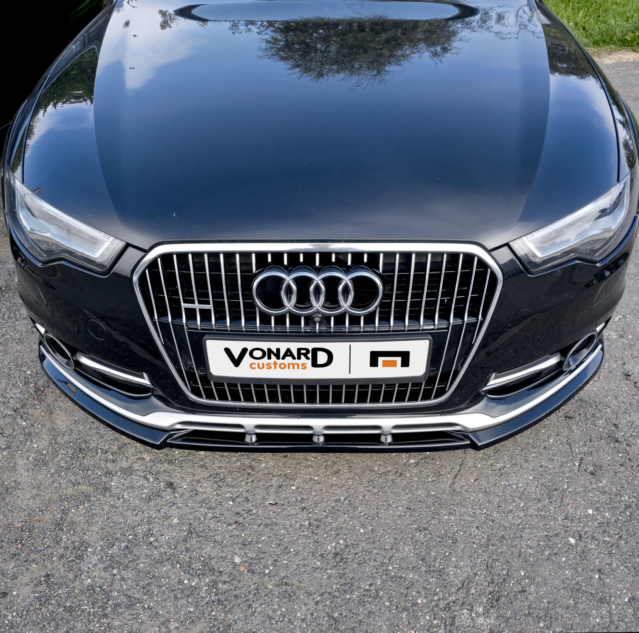картинка Сплиттер переднего бампера Audi A6 C7 Allroad - под покраску vonard customs 