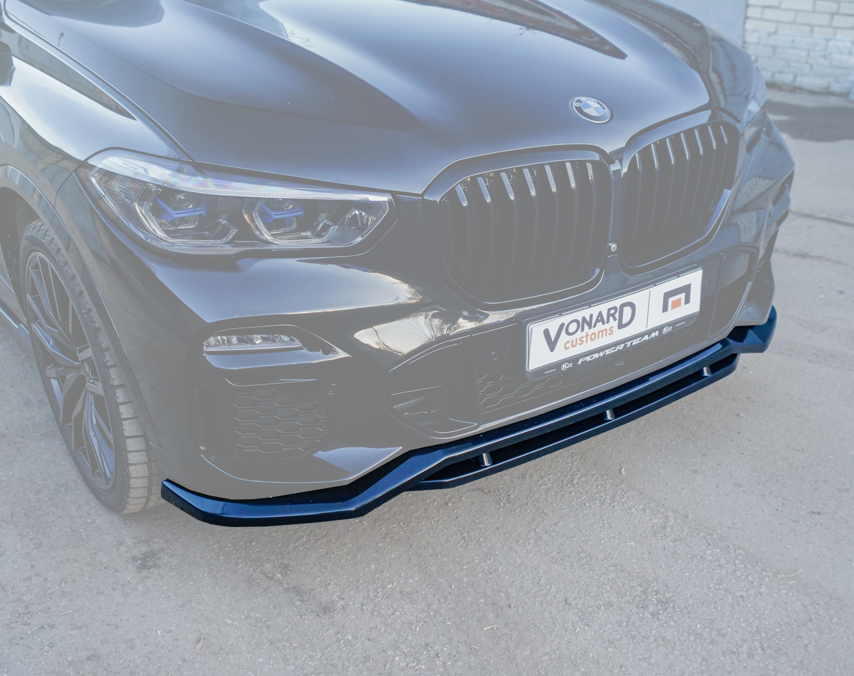 картинка Сплиттер переднего бампера BMW X5 G05 M-Pack (ver. 2) vonard customs 