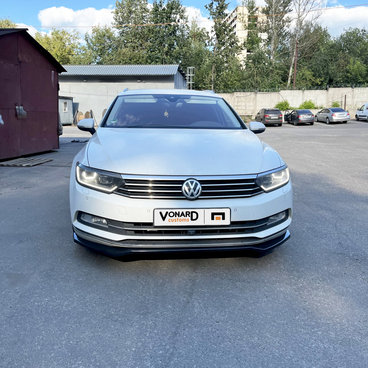 картинка Сплиттер переднего бампера VW Passat B8 (ver. 2) vonard customs 