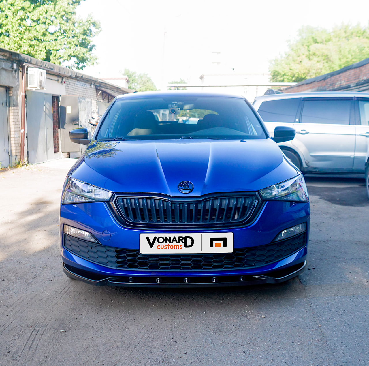 картинка Сплиттер переднего бампера Skoda Rapid 2 - под покраску vonard customs 