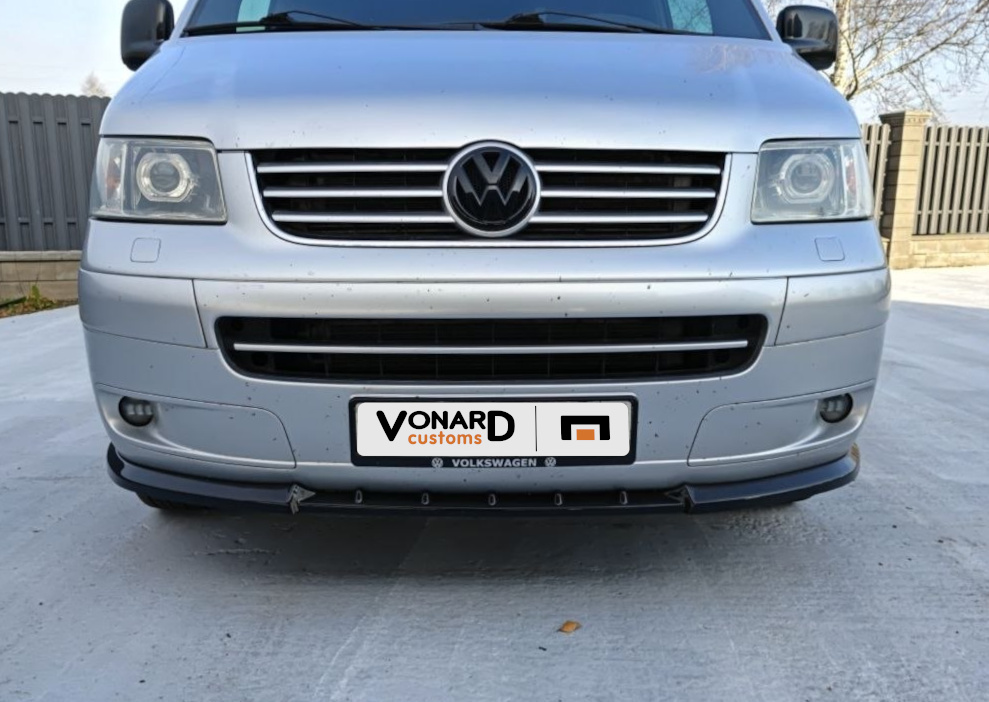 картинка Сплиттер переднего бампера VW T5 Multivan - под покраску vonard customs 