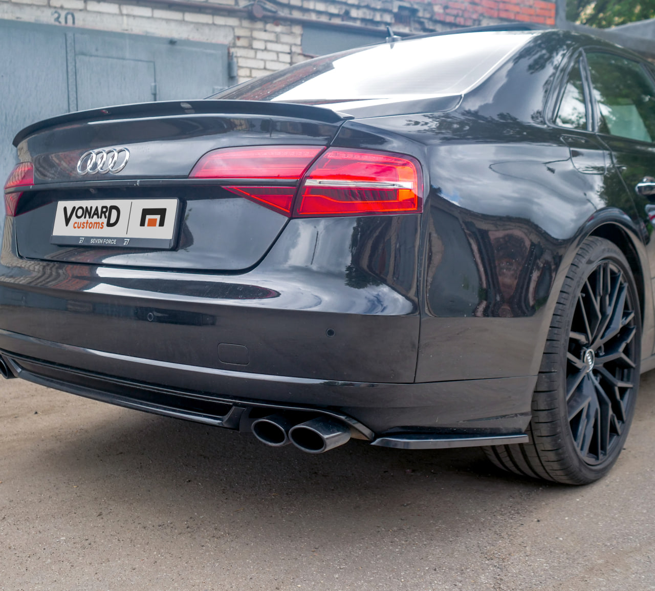 картинка Сплиттеры заднего бампера Audi S8 D4 рест. - под покраску vonard customs 