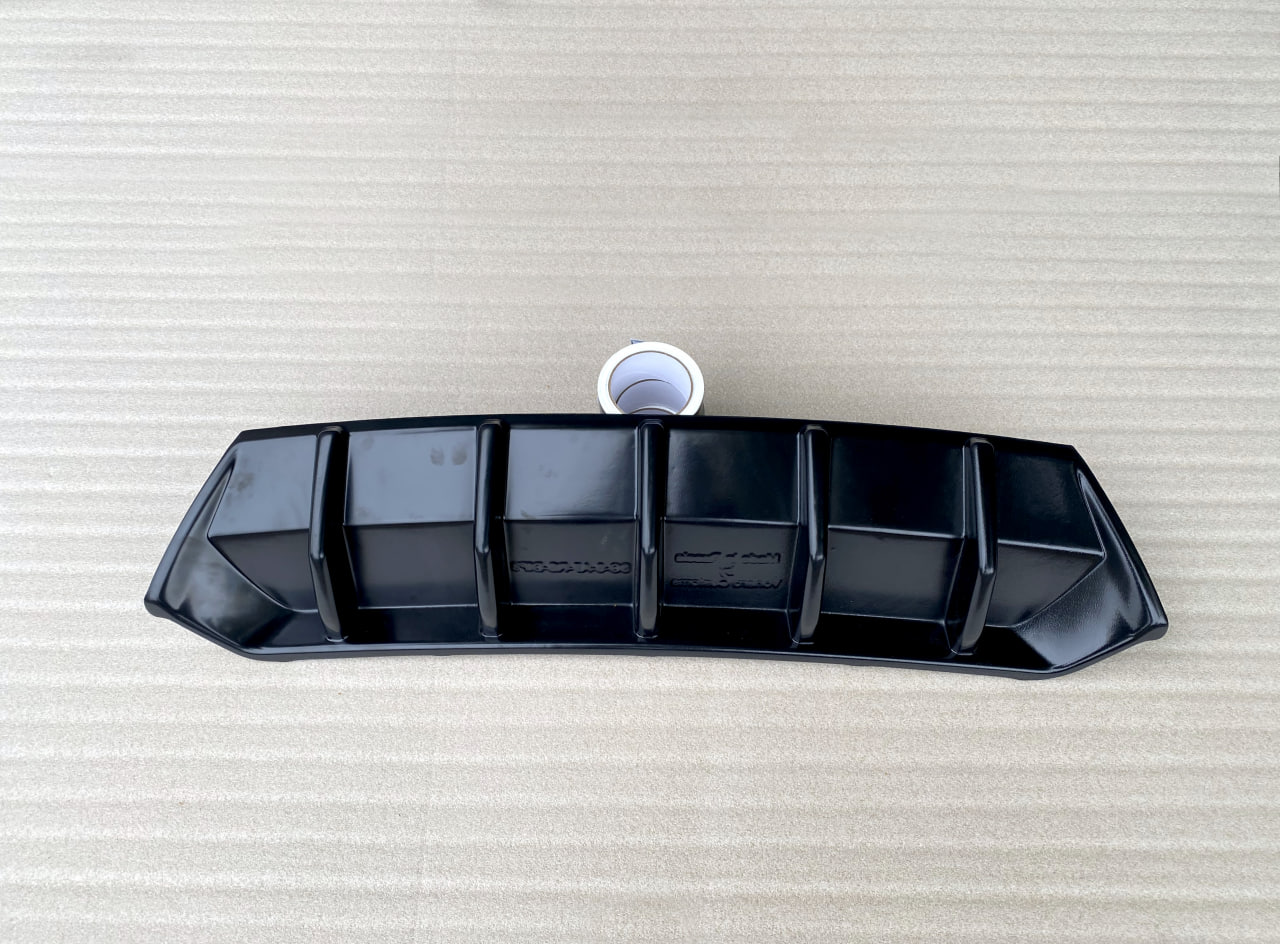 картинка Диффузор вставка заднего бампера Skoda Octavia 3 A7 RS (ver. 3) - под покраску vonard customs 