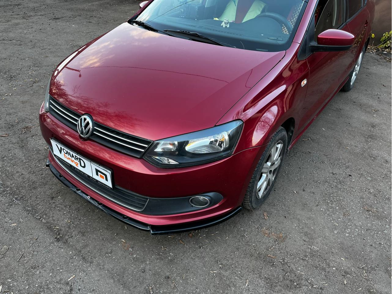 картинка Сплиттер переднего бампера VW Polo 5 седан vonard customs 