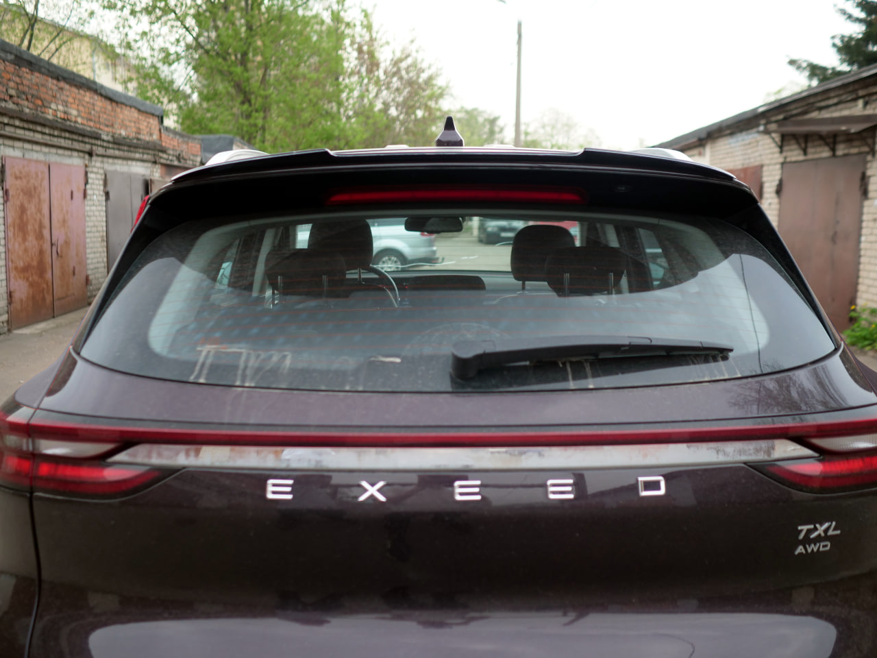 картинка Спойлер лезвие крышки багажника EXEED TXL I рест. - под покраску vonard customs 
