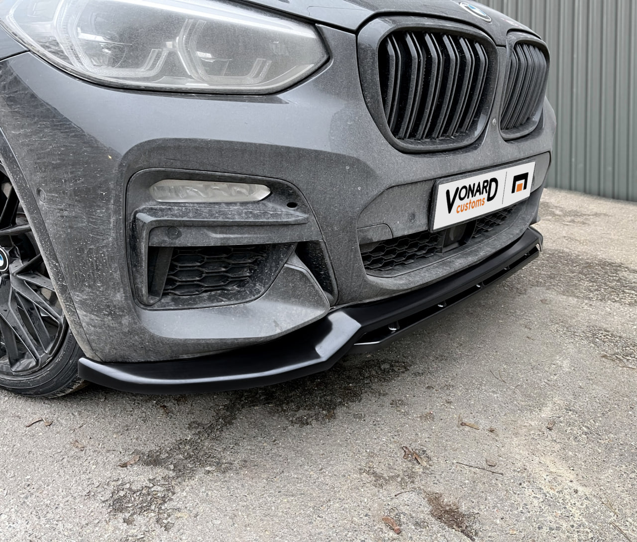 картинка Сплиттер переднего бампера BMW X3 G01 / X4 G02 M-Pack (ver. 2) vonard customs 