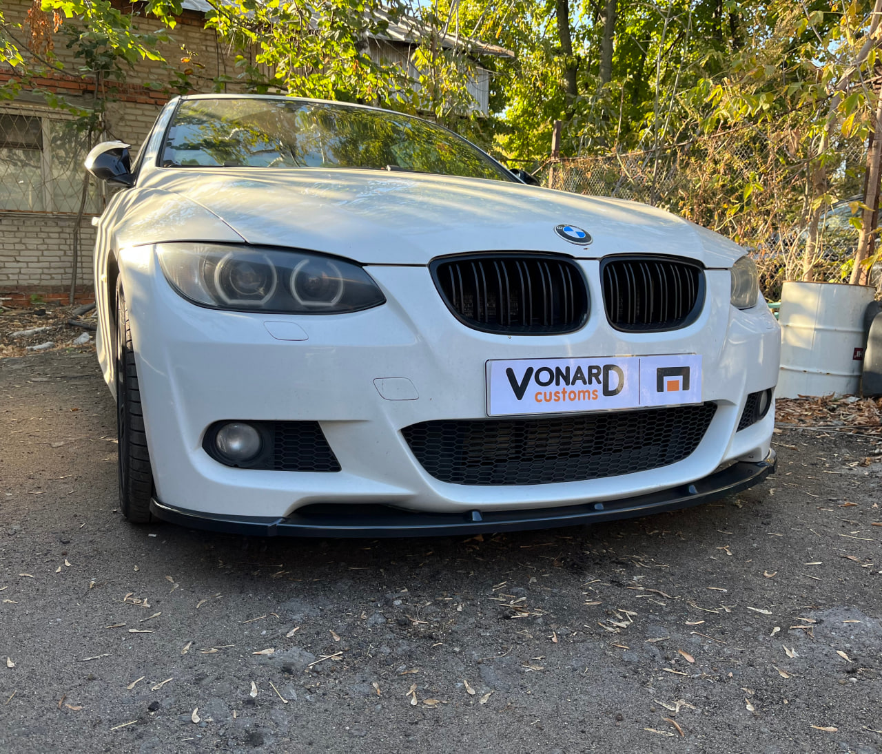 картинка Сплиттер переднего бампера BMW 3 E92 E93 M-pack V1 vonard customs 