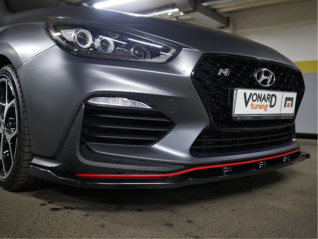 картинка Сплиттер переднего бампера Hyundai I30N vonard customs 