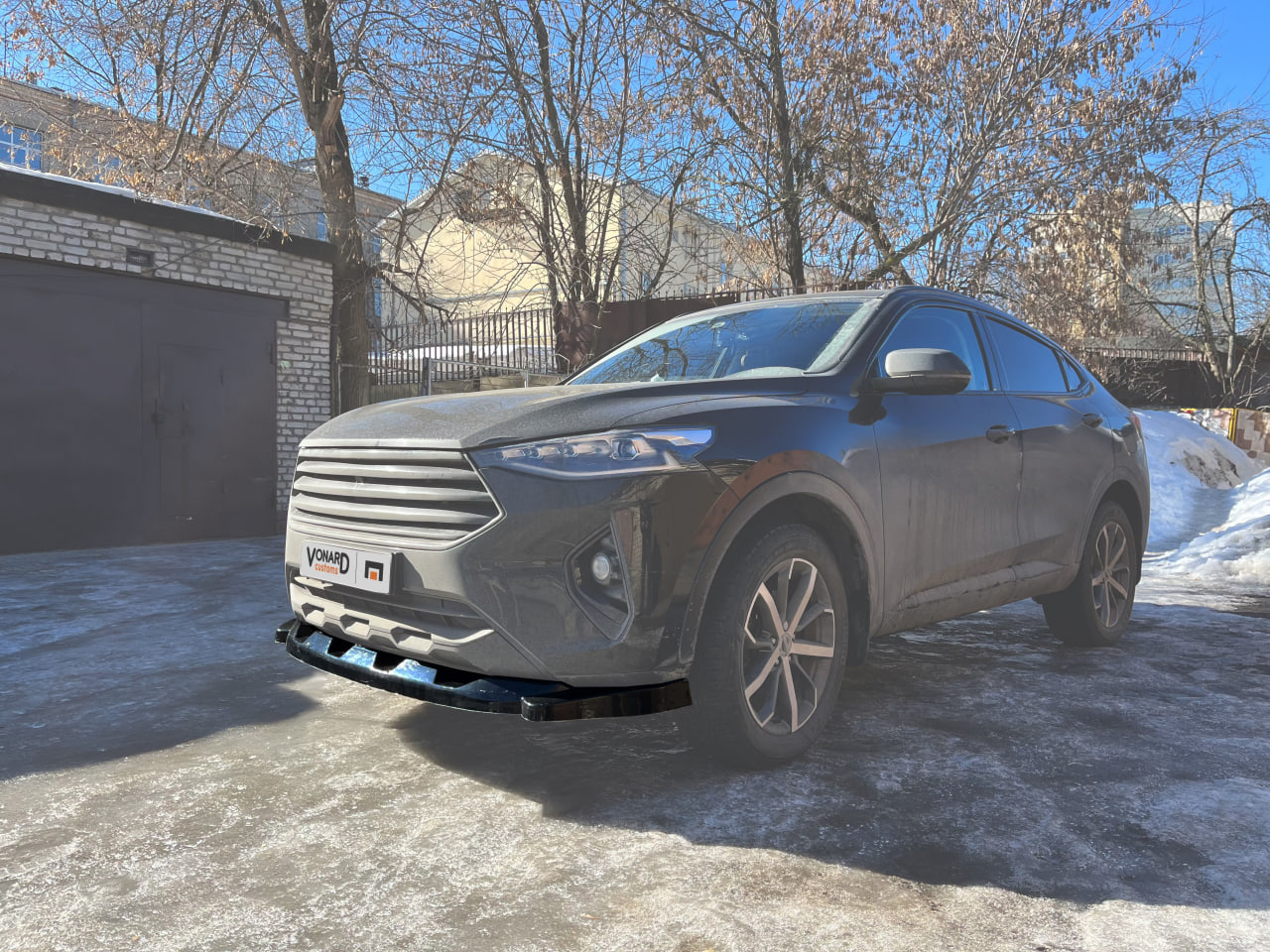 картинка Сплиттер переднего бампера Haval F7 / F7x vonard customs 