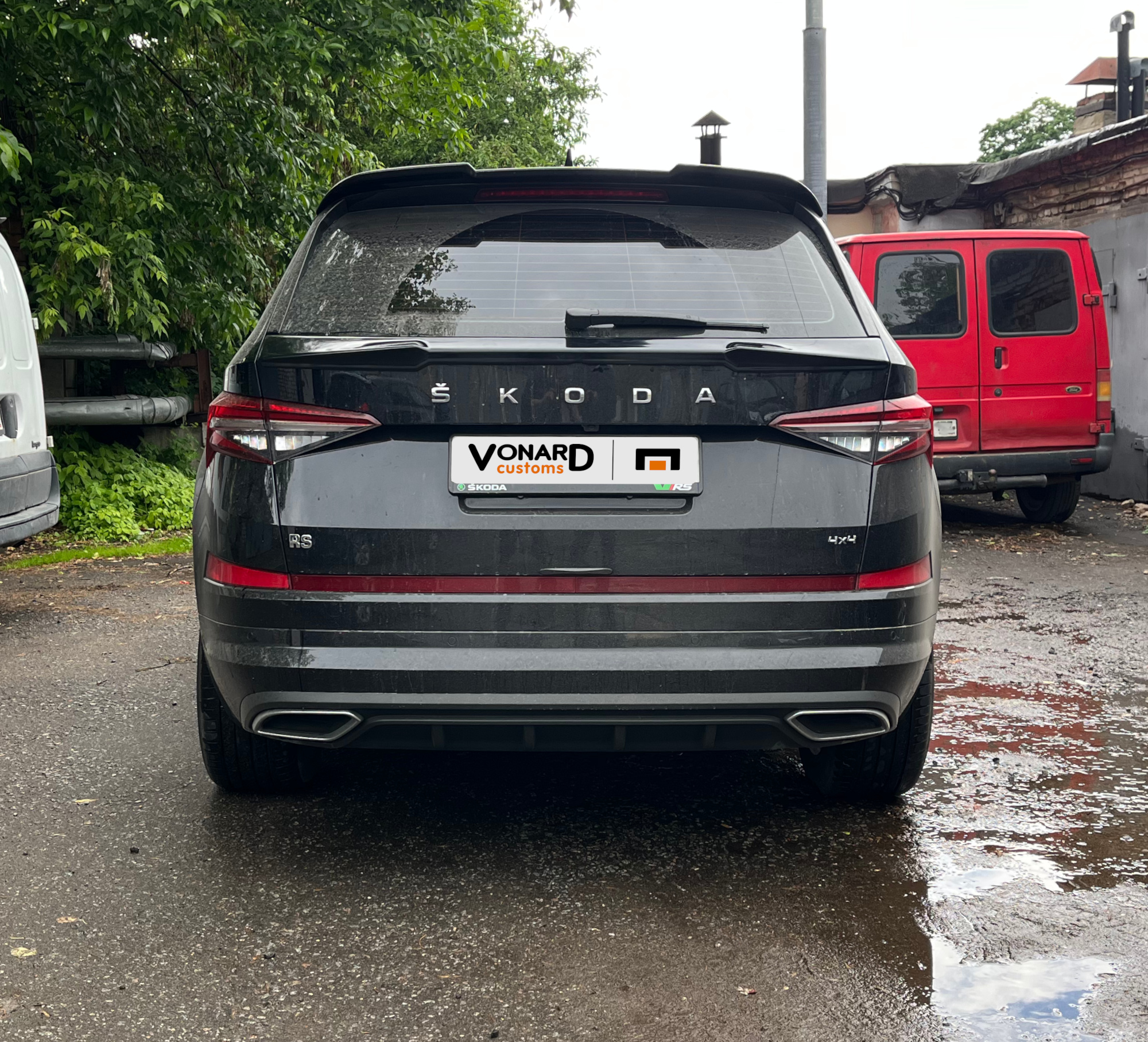 картинка Спойлер крышки багажника (нижний) Skoda Kodiaq 1 (ver. 2) vonard customs 