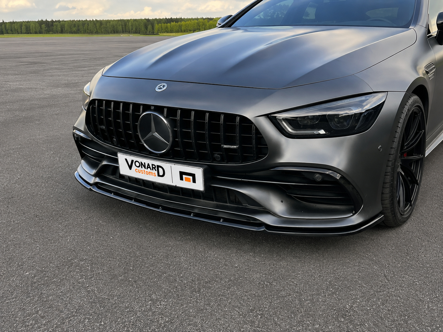 картинка Сплиттер переднего бампера Mercedes AMG GT 43s X290 - под покраску vonard customs 