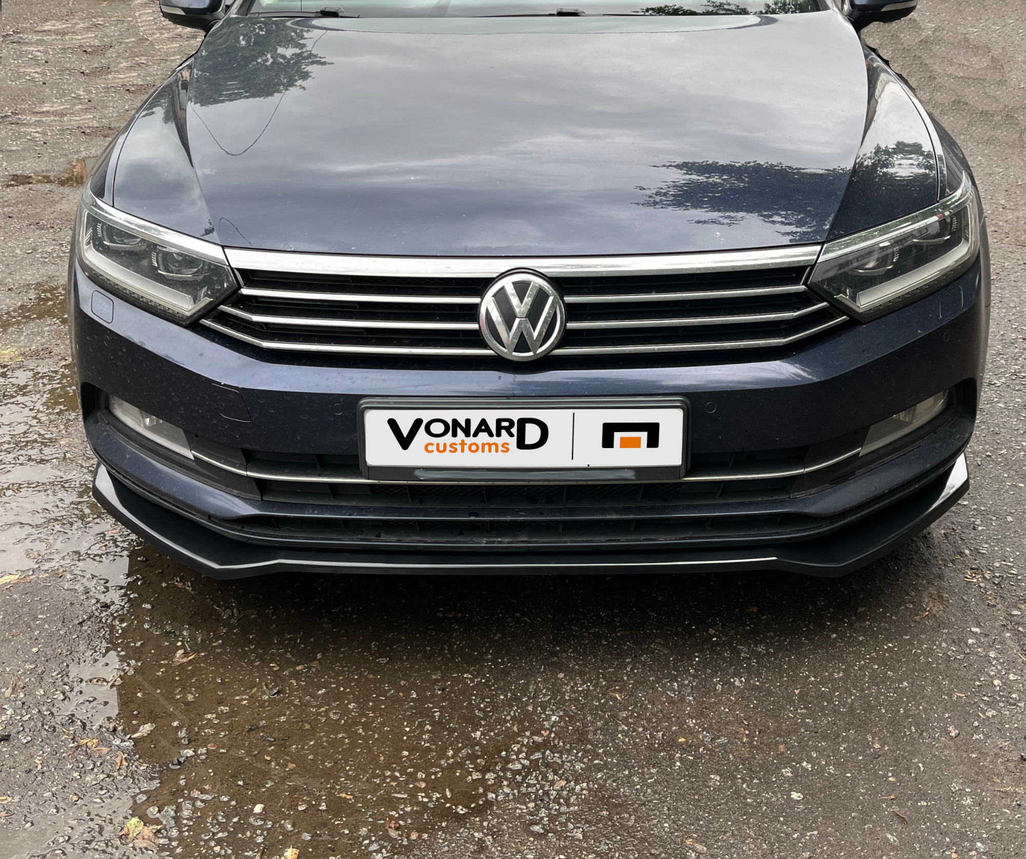 картинка Сплиттер переднего бампера VW Passat B8 (ver. 2) vonard customs 