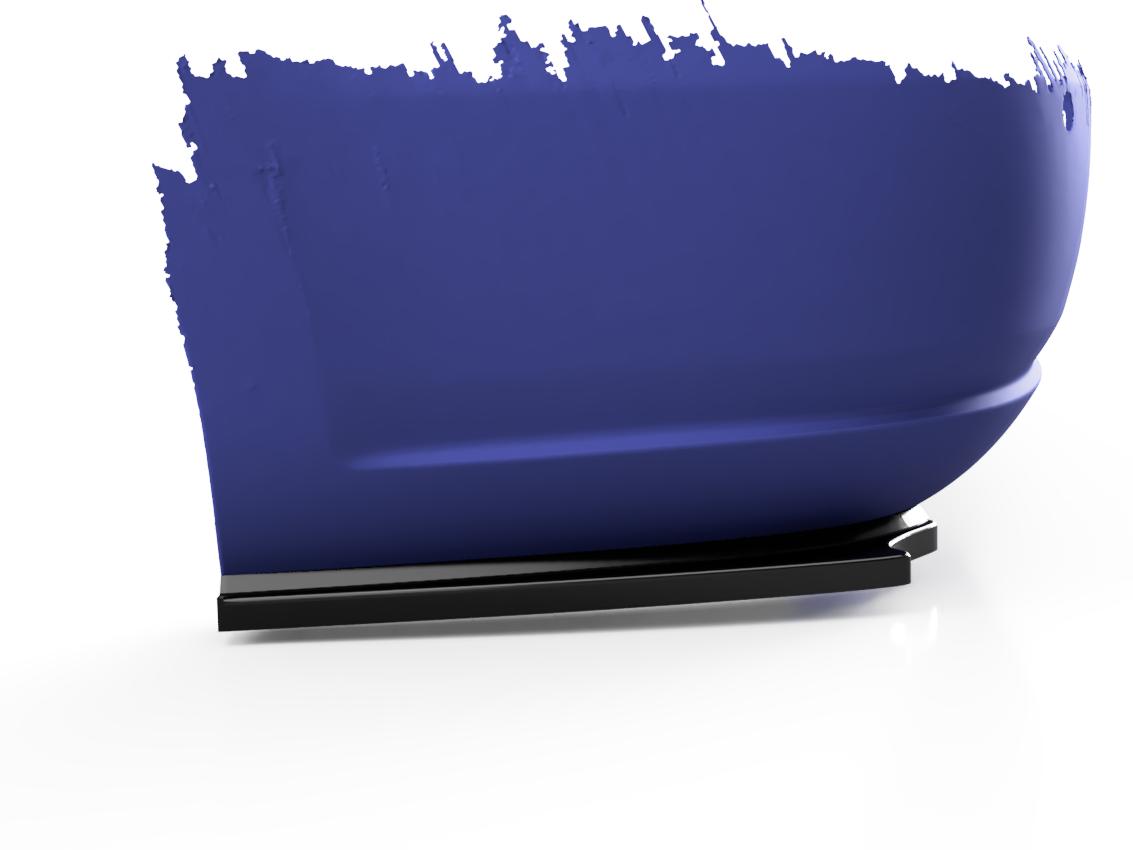 картинка Сплиттеры заднего бампера VW Polo 5 седан (lim) - текстура vonard customs 