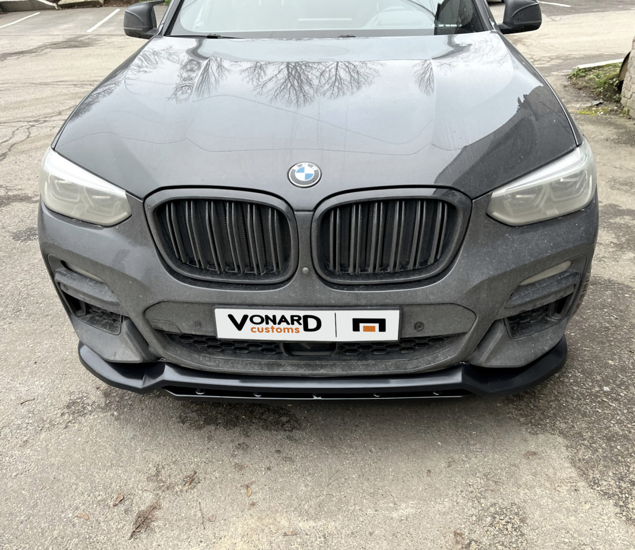 картинка Сплиттер переднего бампера BMW X3 G01 / X4 G02 M-Pack (ver. 2) vonard customs 