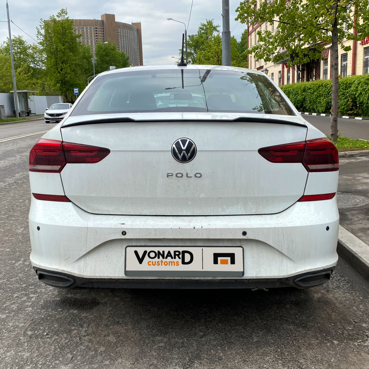 картинка Спойлер лезвие крышки багажника VW Polo 6 liftback (ver. 2) vonard customs 