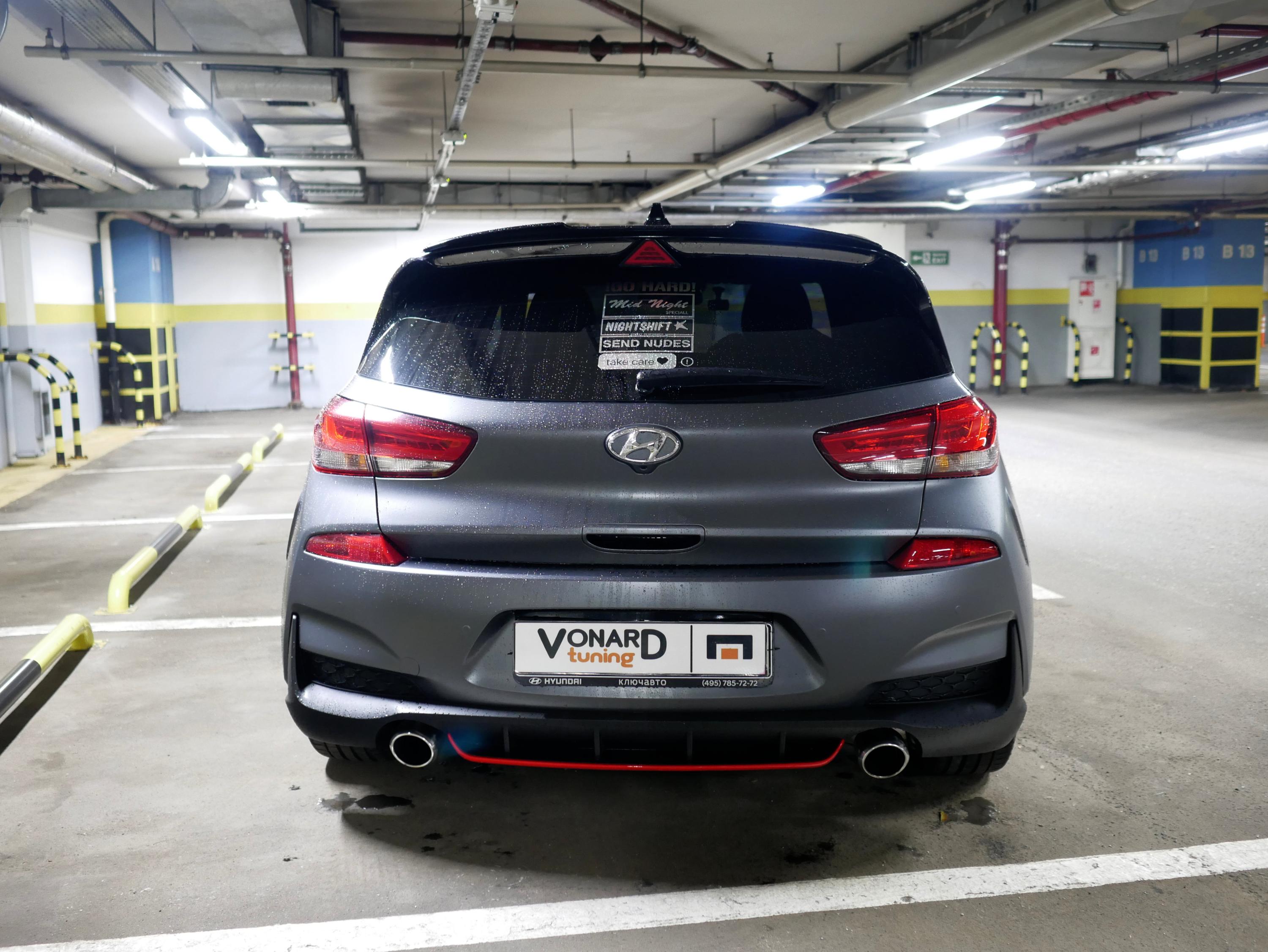 картинка Спойлер лезвие крышки багажника Hyundai I30N vonard customs 