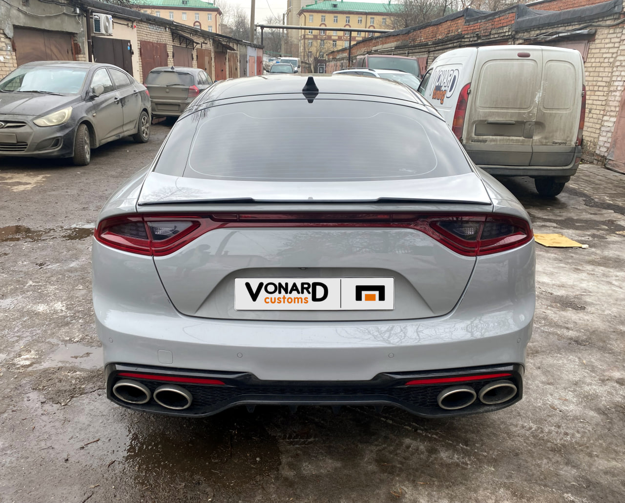картинка Спойлер лезвие крышки багажника KIA Stinger 1 (узкий) vonard customs 