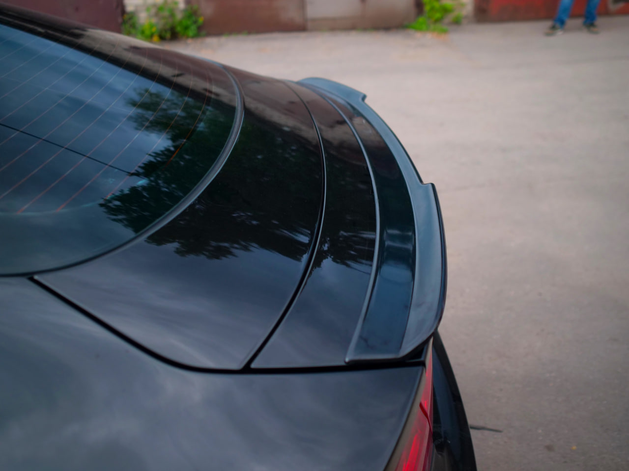 картинка Спойлер лезвие крышки багажника Audi A7 C7 (округлый) vonard customs 