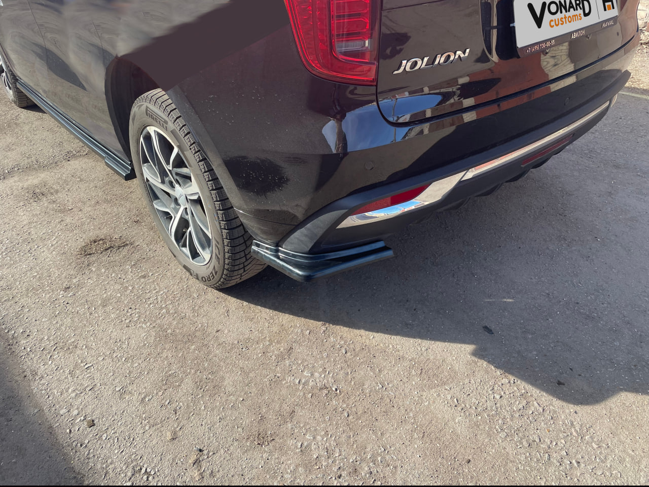 картинка Сплиттеры заднего бампера Haval Jolion 1 - под покраску vonard customs 